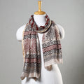  Bagh Block Printed Chanderi Silk Stole 
