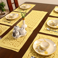 Applique Cut Work Table Runner with Table Mat Set 79