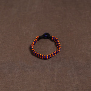 Orange - Bead Work Handmade Baiga Tribal Bracelet 25