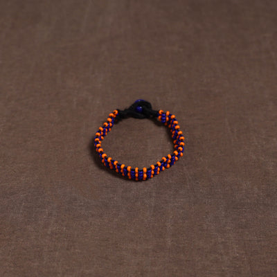 Orange - Bead Work Handmade Baiga Tribal Bracelet 25