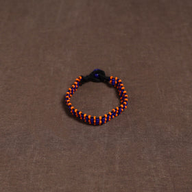 Orange - Bead Work Handmade Baiga Tribal Bracelet 25