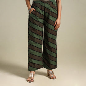 Green Bagh Block Print Natural Dyed Cotton Palazzo
