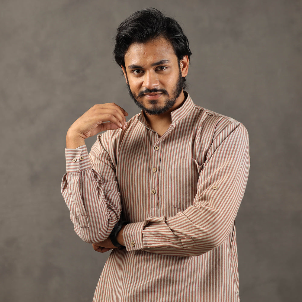 cotton stripe men kurta