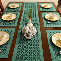 Applique Cut Work Table Runner with Table Mat Set 82