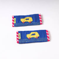 Handmade Seat Belt / Fridge Handle Cover by Jugaad (Set of 2)