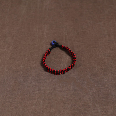Red - Bead Work Handmade Baiga Tribal Bracelet 28