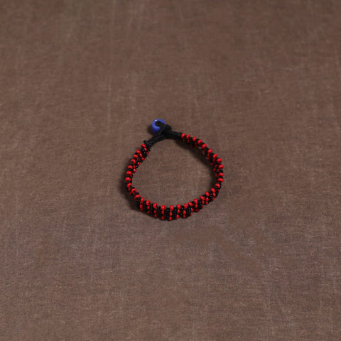 Red - Bead Work Handmade Baiga Tribal Bracelet 28