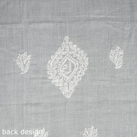 Chikankari with Parsi Style Embroidery Cotton Kurta Material
