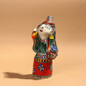 Doll - Madhubani Handpainted Paper Mache Home Decor Item