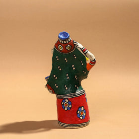 Doll - Madhubani Handpainted Paper Mache Home Decor Item