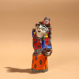 Doll - Madhubani Handpainted Paper Mache Home Decor Item