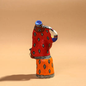 Doll - Madhubani Handpainted Paper Mache Home Decor Item