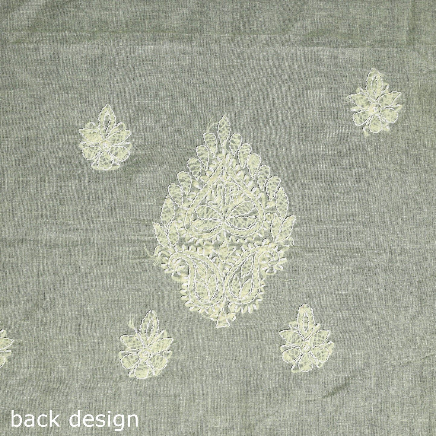 Chikankari with Parsi Style Embroidery Cotton Kurta Material