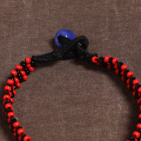 Red - Bead Work Handmade Baiga Tribal Bracelet 29