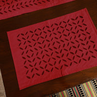 Applique Cut Work Table Runner with Table Mat Set 84