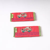 Handmade Seat Belt / Fridge Handle Cover by Jugaad (Set of 2)