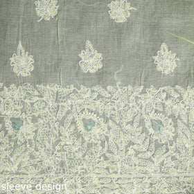 Chikankari with Parsi Style Embroidery Cotton Kurta Material