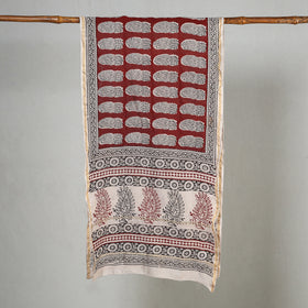  Bagh Block Printed Chanderi Silk Stole 
