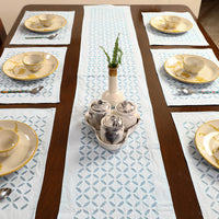 Applique Cut Work Table Runner with Table Mat Set 85