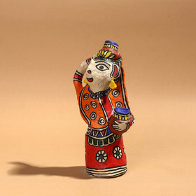 Doll - Madhubani Handpainted Paper Mache Home Decor Item