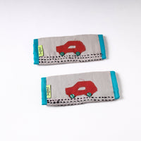 Handmade Seat Belt / Fridge Handle Cover by Jugaad (Set of 2)