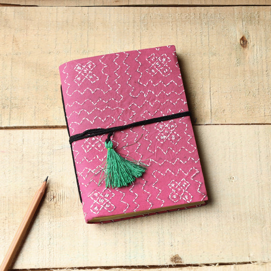 Bengal Kantha Embroidery Handmade Notebook (6 x 4 in)