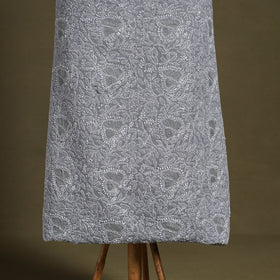 Chikankari with Parsi Style Embroidery Cotton Kurta Material