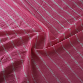 Pink - Leheriya Tie-Dye Cotton Fabric 01