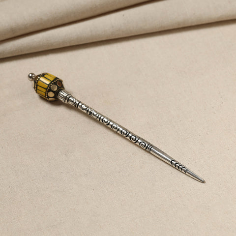  Antique Finish Oxidised German Silver Juda Stick 