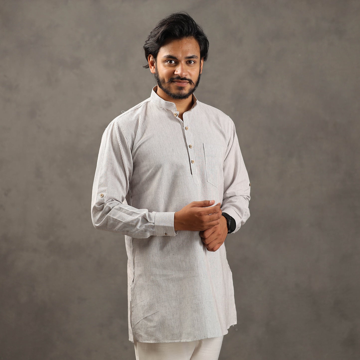 cotton stripe men kurta