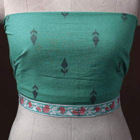 Jacquard Weave Cotton Blouse Piece 01