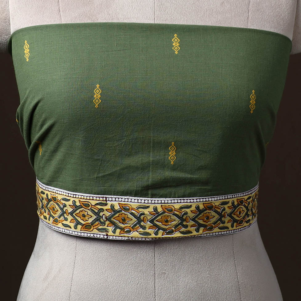 Jacquard Weave Cotton Blouse Piece 02