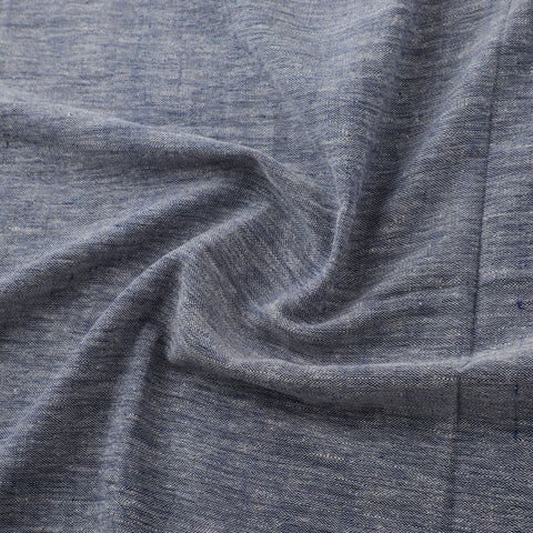 Blue - Kutch Organic Kala Cotton Pure Handwoven Fabric 04