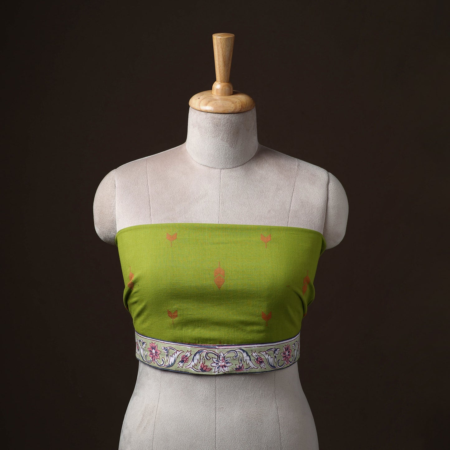Jacquard Weave Cotton Blouse Piece 06