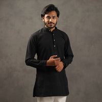 plain men short kurta