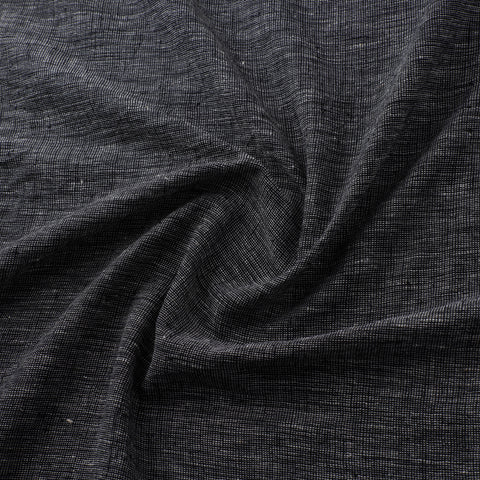 Black - Kutch Organic Kala Cotton Pure Handwoven Fabric 06