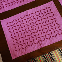 Applique Cut Work Table Runner with Table Mat Set 92