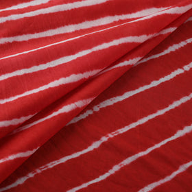 Red - Leheriya Tie-Dye Cotton Fabric 05