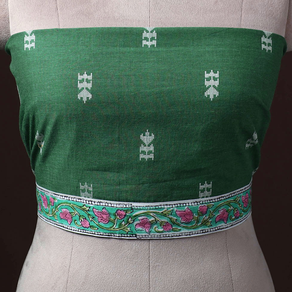 Jacquard Weave Cotton Blouse Piece 14