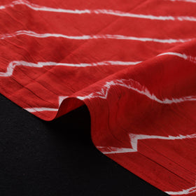 Red - Leheriya Tie-Dye Cotton Fabric 05