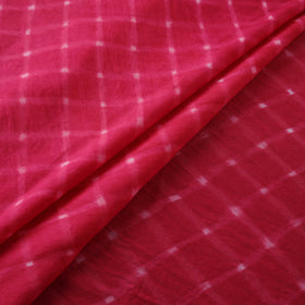 Pink - Leheriya Tie-Dye Cotton Fabric 06