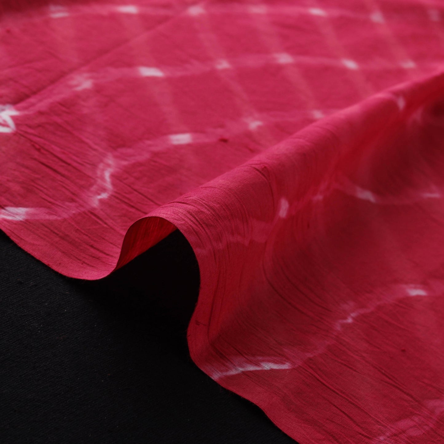 Pink - Leheriya Tie-Dye Cotton Fabric 06