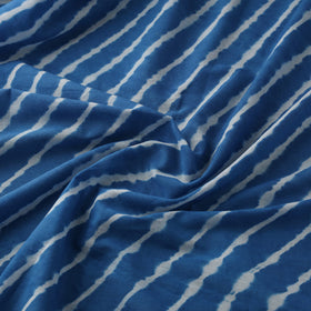Blue - Leheriya Tie-Dye Cotton Fabric 07