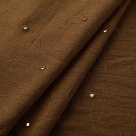 Kutch Organic Kala Cotton Mirror Work Pure Handwoven Fabric 09