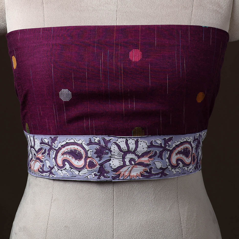 Jacquard Weave Cotton Blouse Piece 20