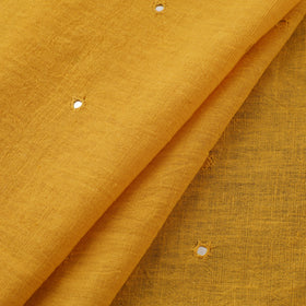 Kutch Organic Kala Cotton Mirror Work Pure Handwoven Fabric 10
