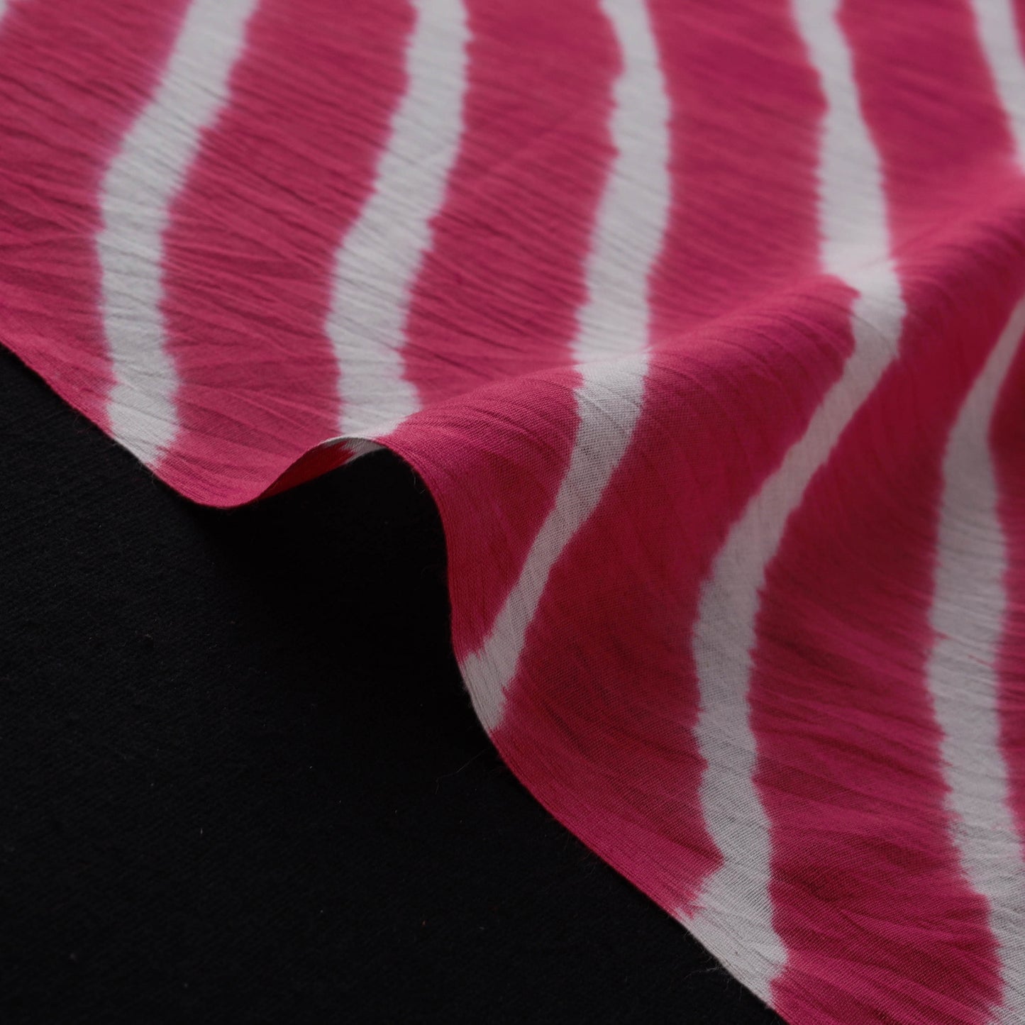 Pink - Leheriya Tie-Dye Cotton Fabric 08