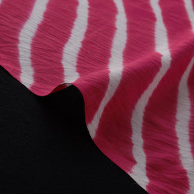 Pink - Leheriya Tie-Dye Cotton Fabric 08