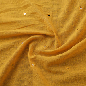 Kutch Organic Kala Cotton Mirror Work Pure Handwoven Fabric 10