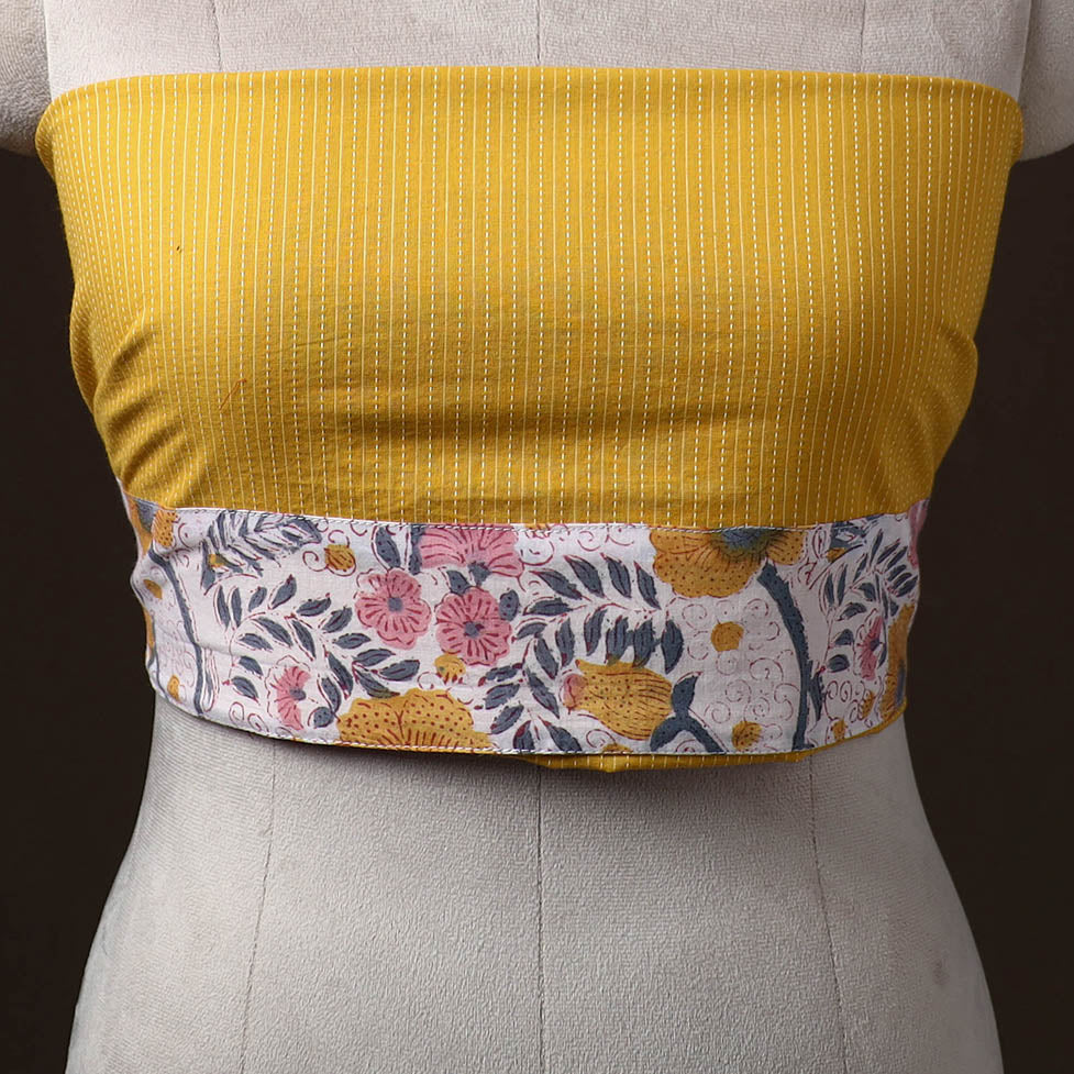 Running Stitch Plain Cotton Blouse Piece 23